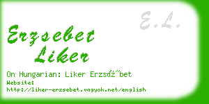 erzsebet liker business card